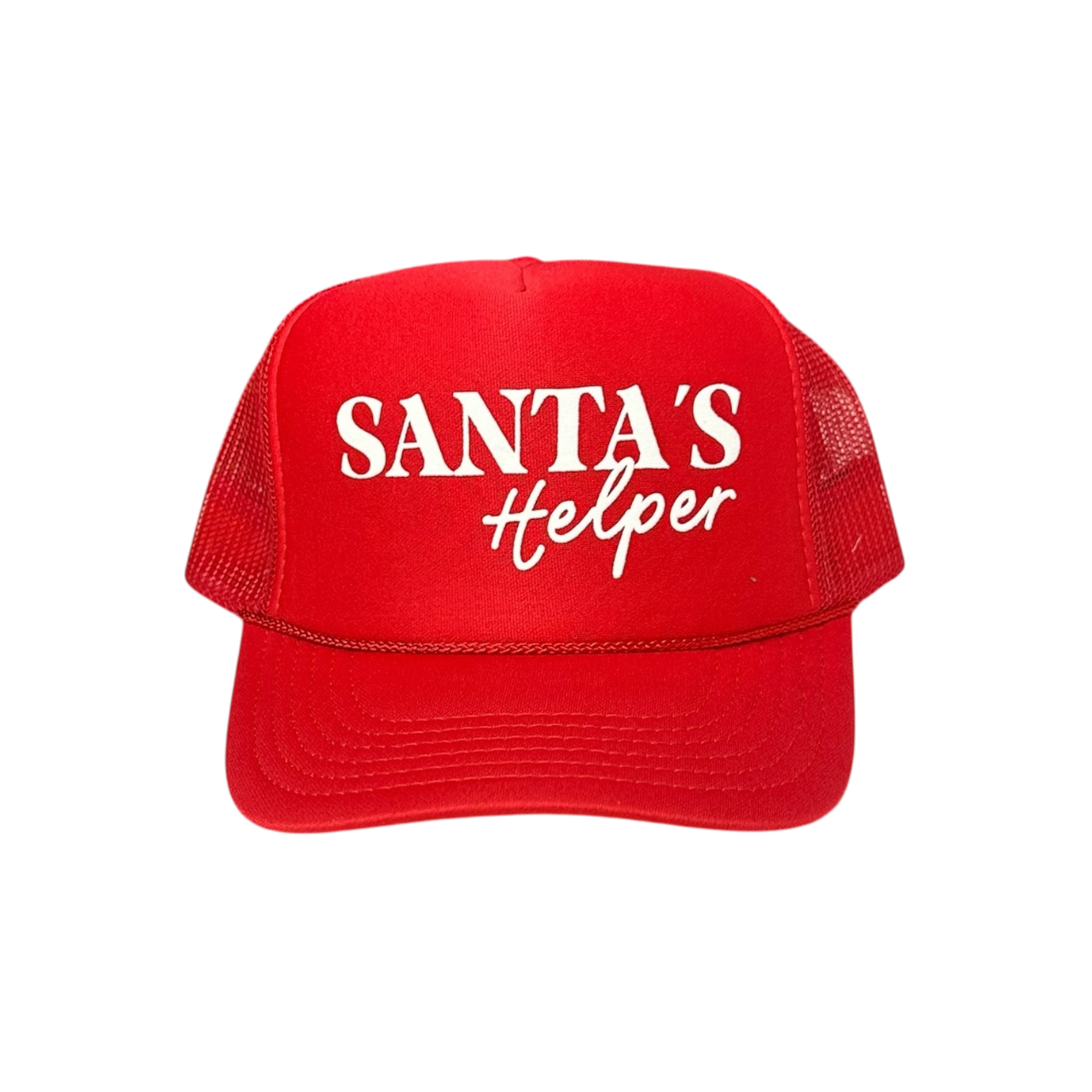 Santa's Helper - Red Trucker Hat