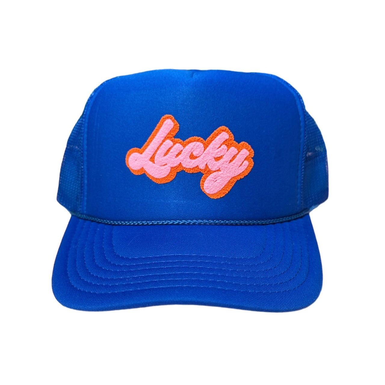 Lucky- Royal Blue Trucker