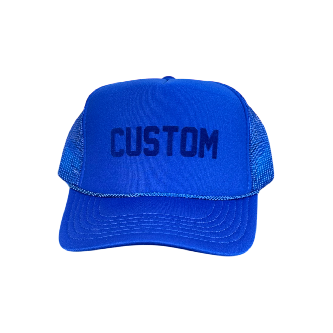 CUSTOM - Royal Blue Tonal Trucker Hat