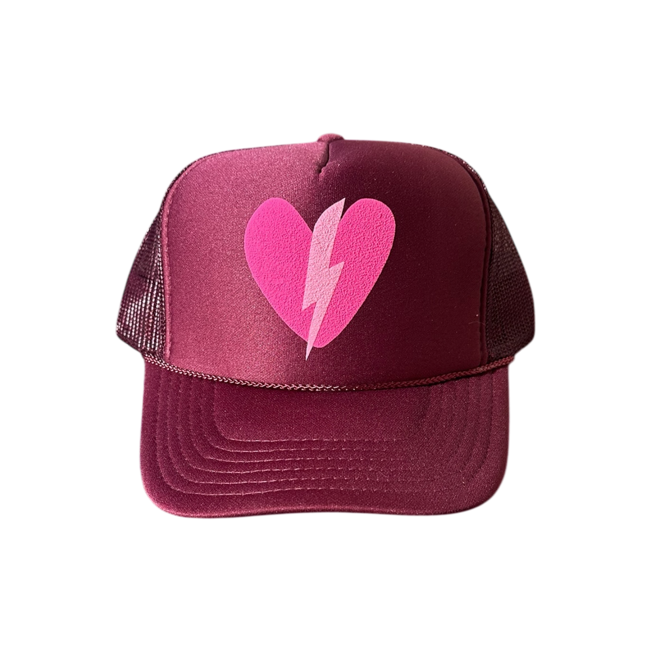 Heart & Bolt - Maroon Trucker Hat