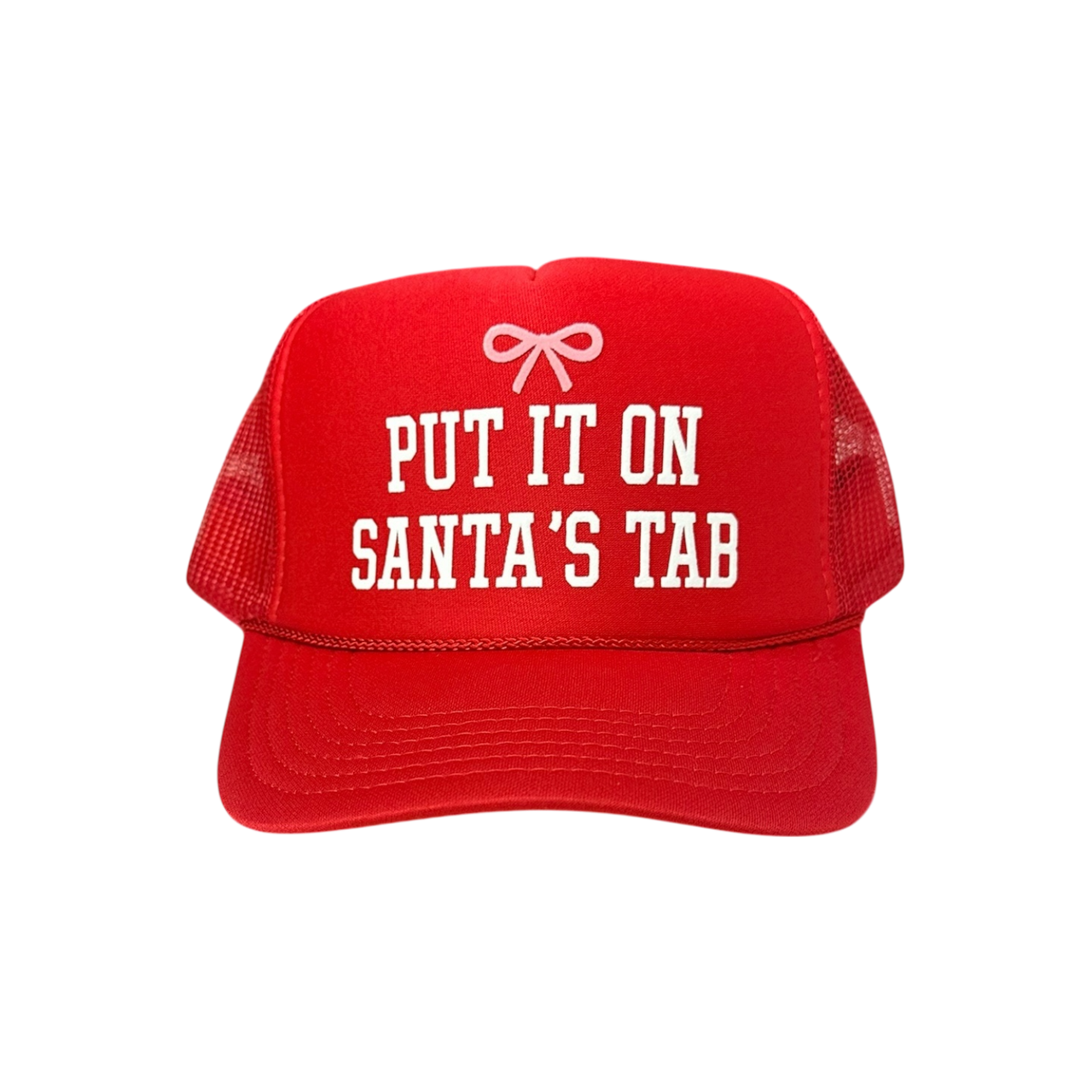 Put it on Santa's Tab - Red Trucker