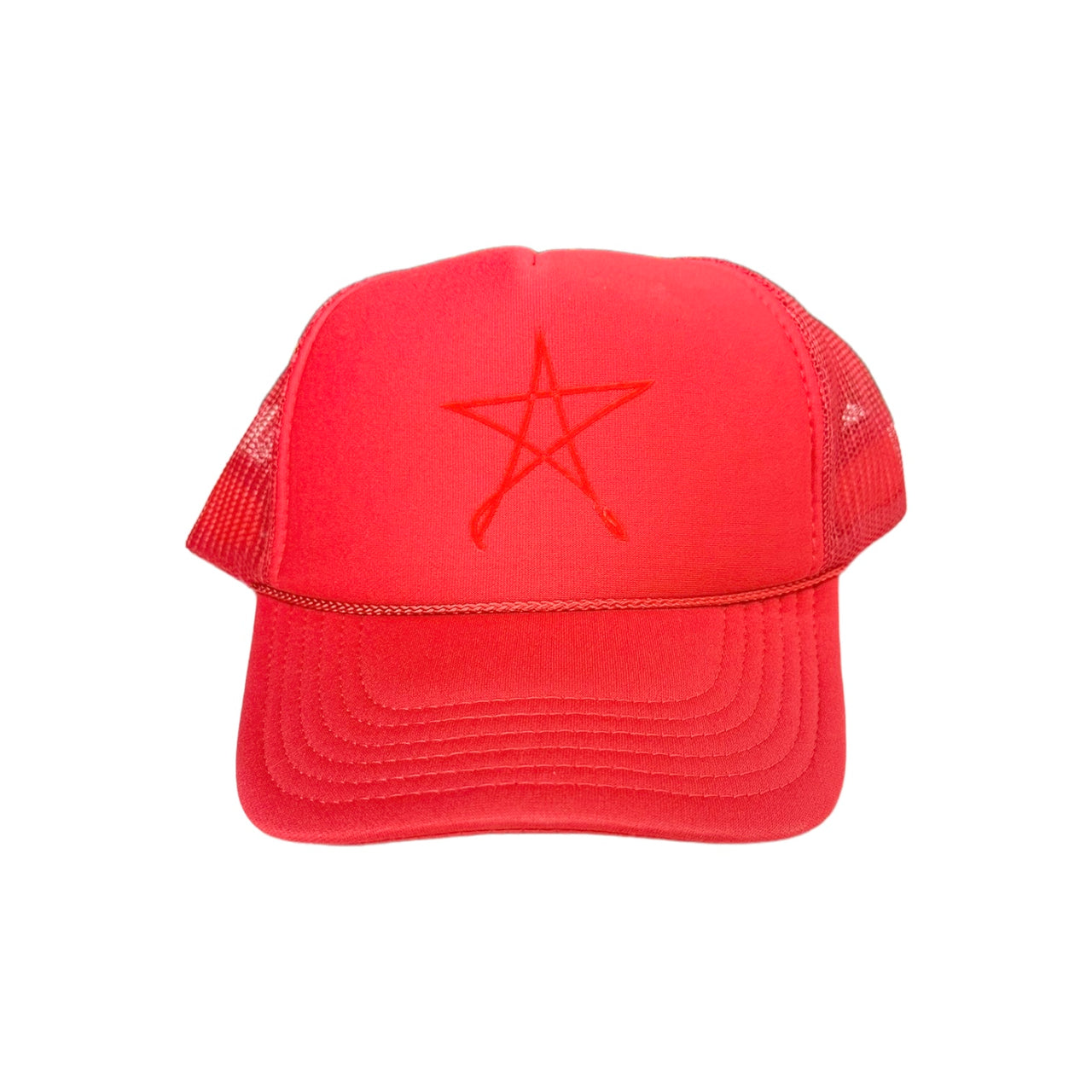 TOT Trucker - Star - (Red on Red)