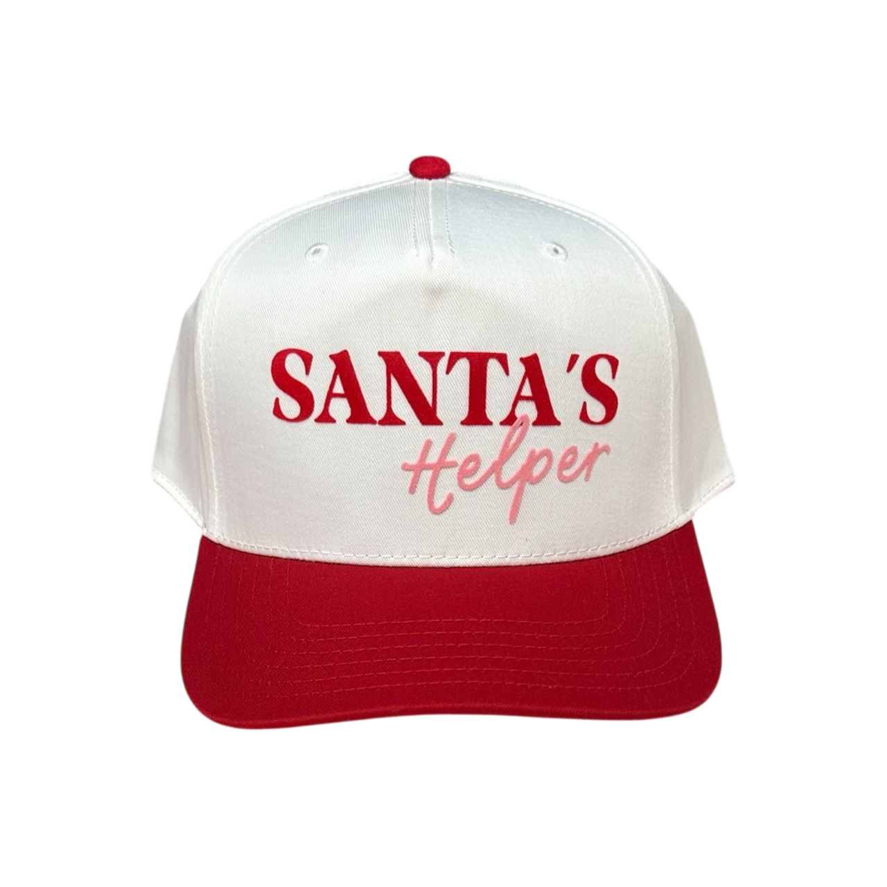 Santa's Helper - White/Red Classic Fit Hat