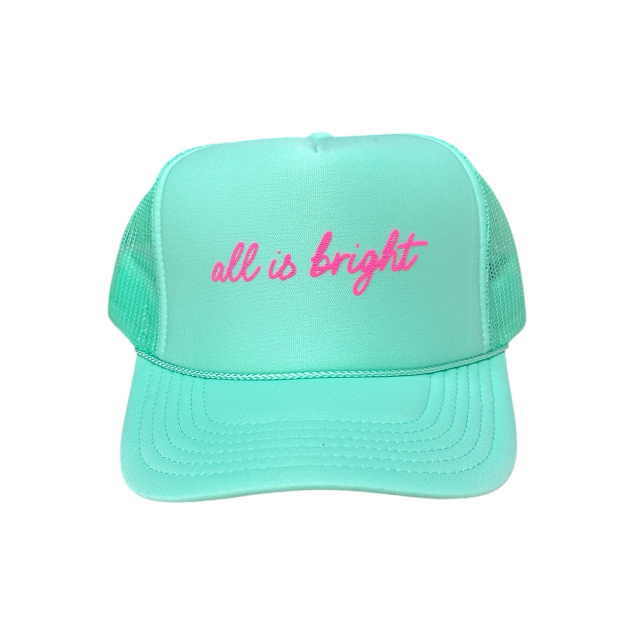 All is bright - Mint Trucker Hat