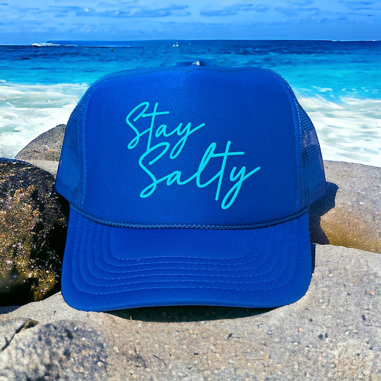 Stay Salty Trucker - Royal Blue