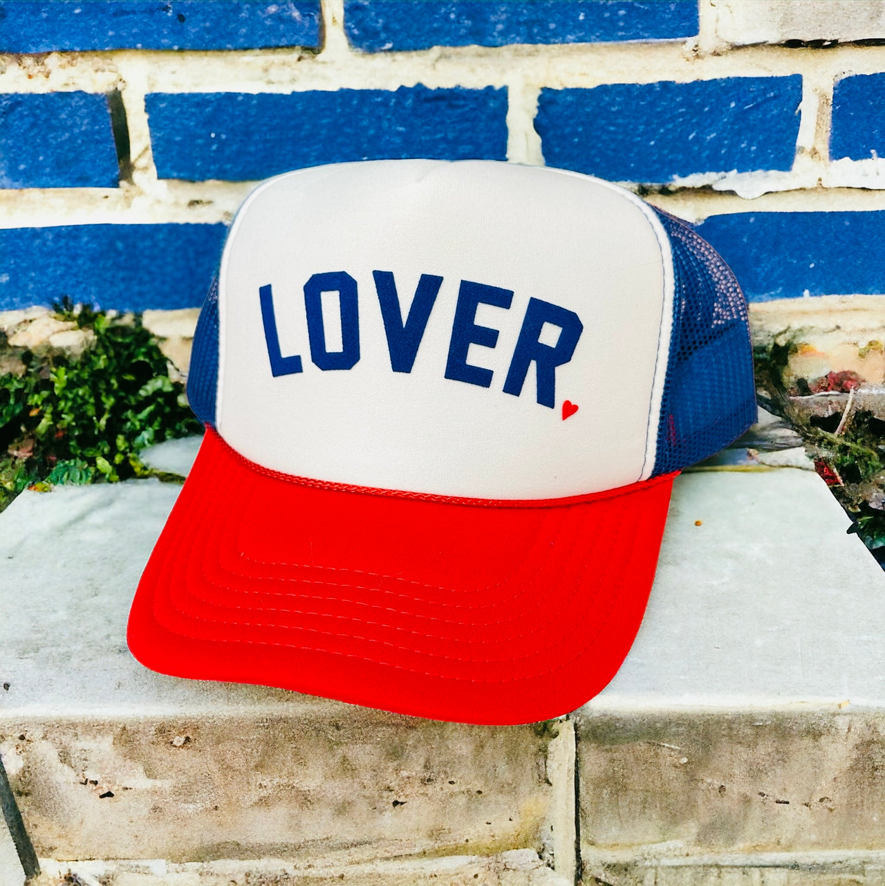 LOVER - Red, White, Blue Trucker