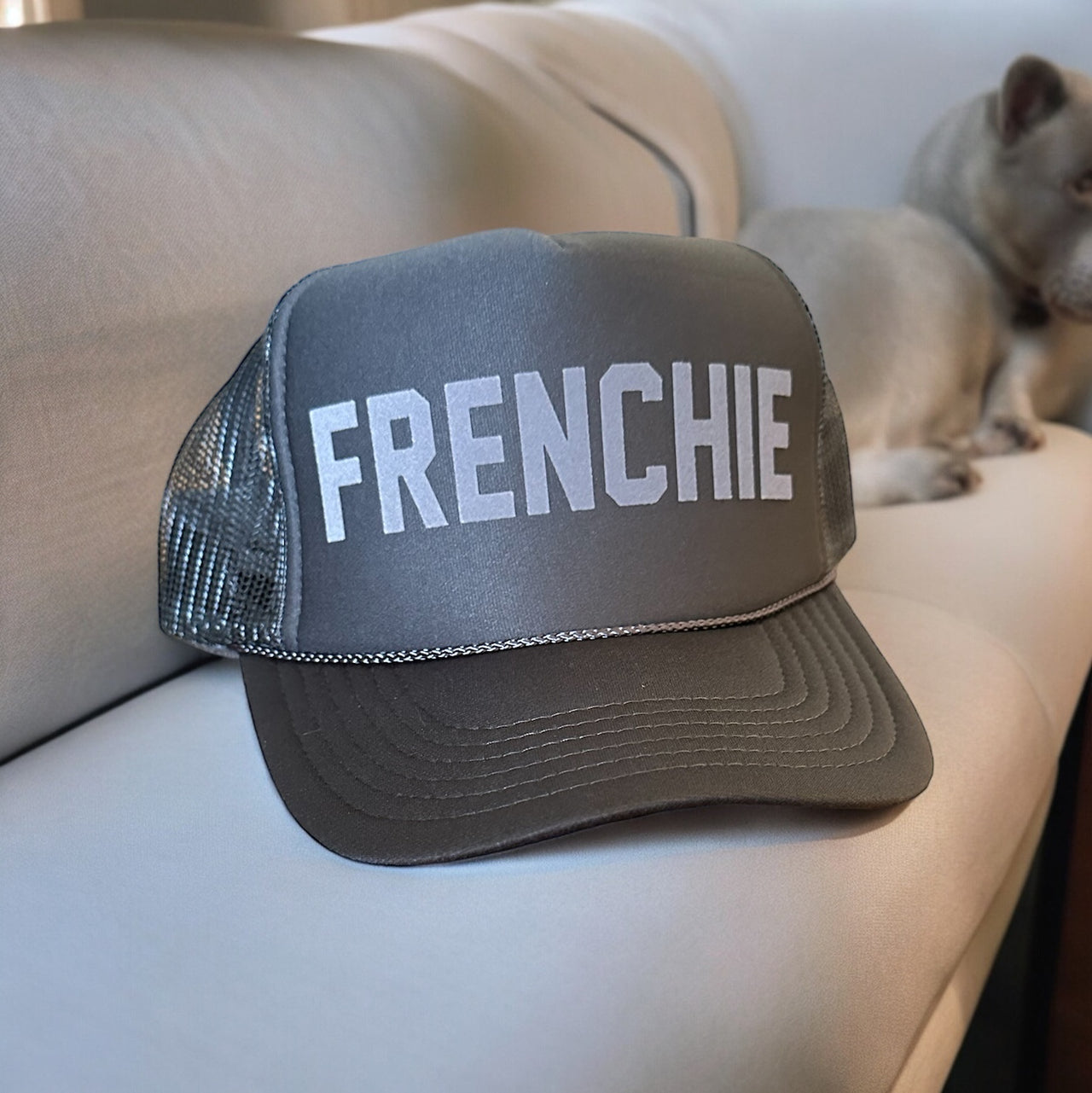 FRENCHIE (Tone on Tone) - Charcoal Gray Trucker