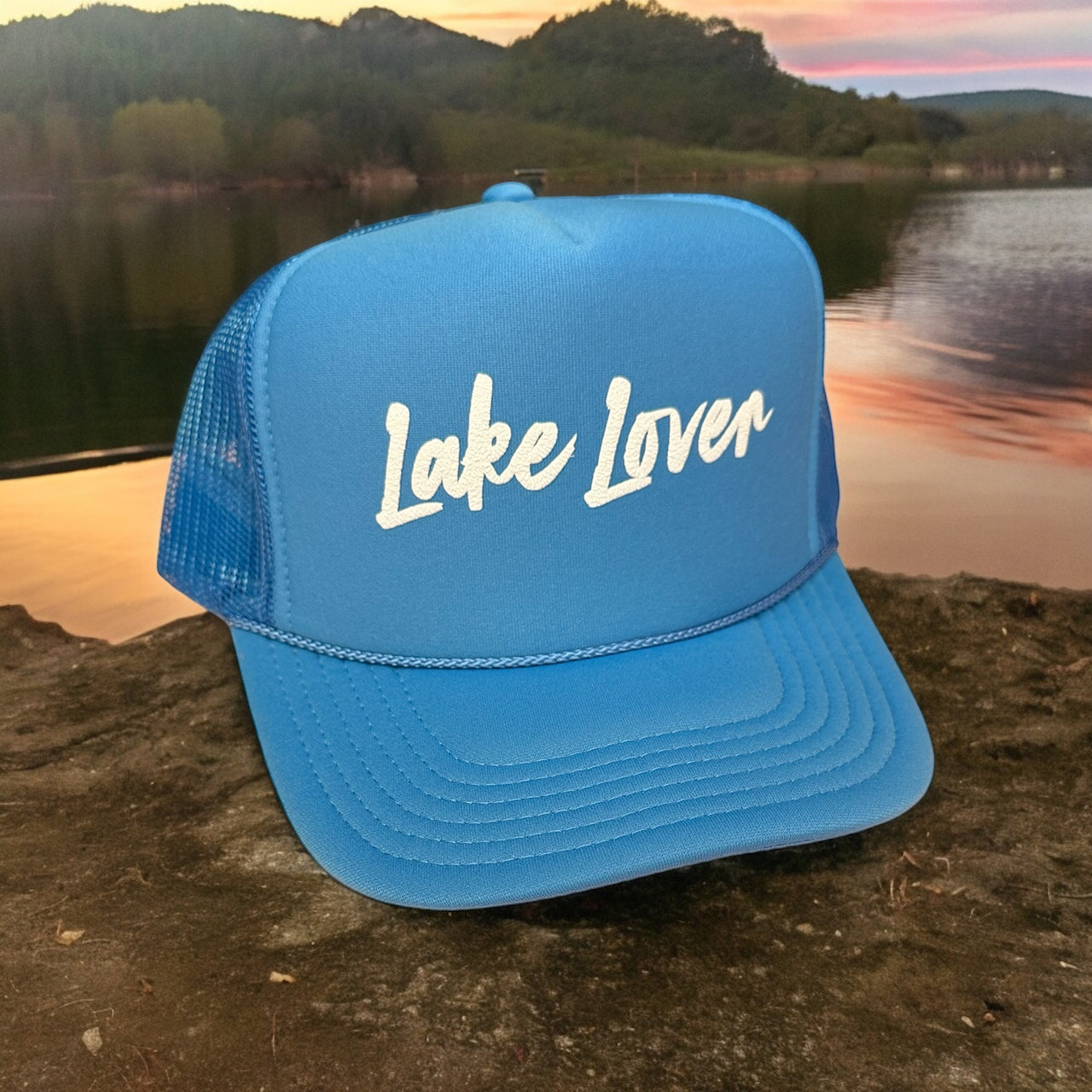 Lake Lover - Light Blue Trucker