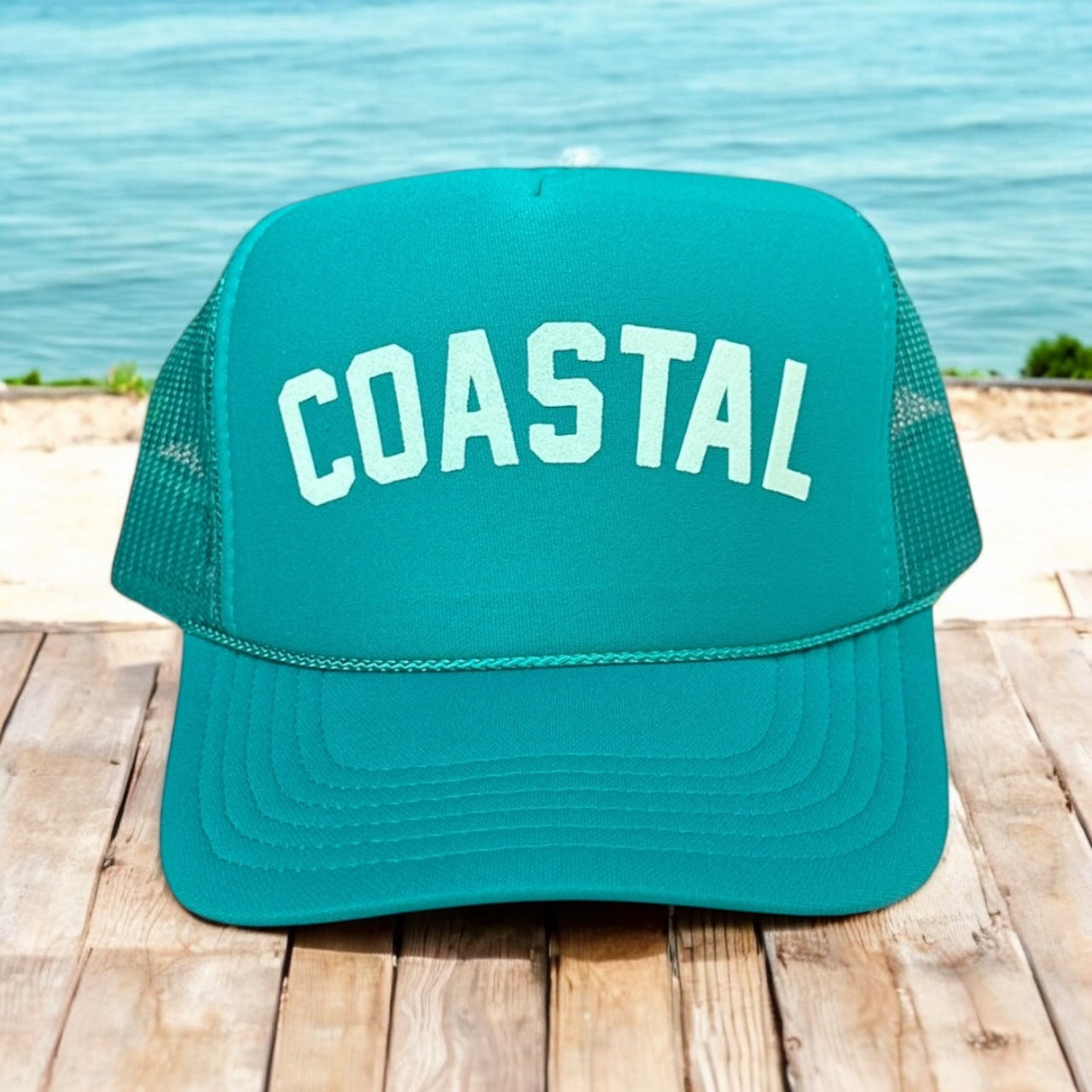 Coastal (mint velvet) - Teal Trucker Hat