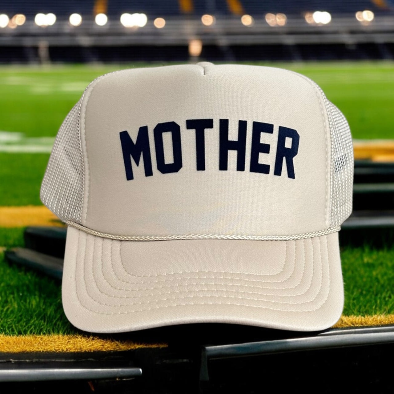 MOTHER (Black Velvet) - Khaki Trucker Hat