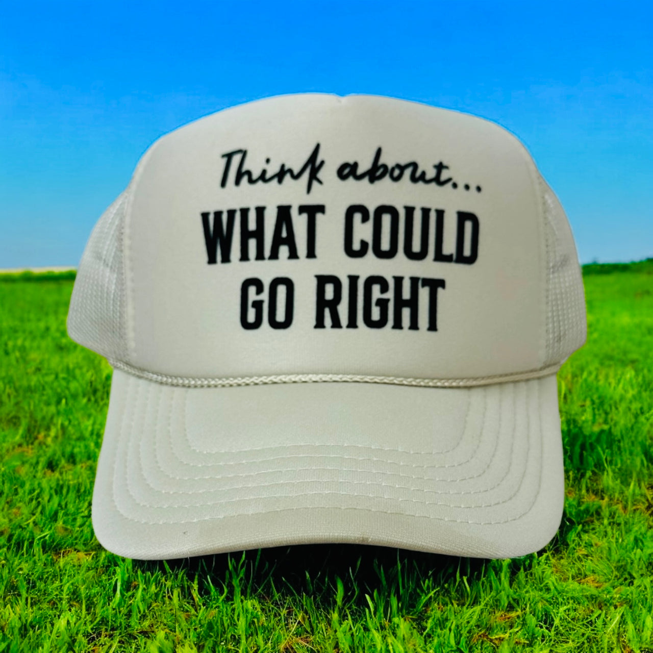 What could go right - Khaki Trucker Hat