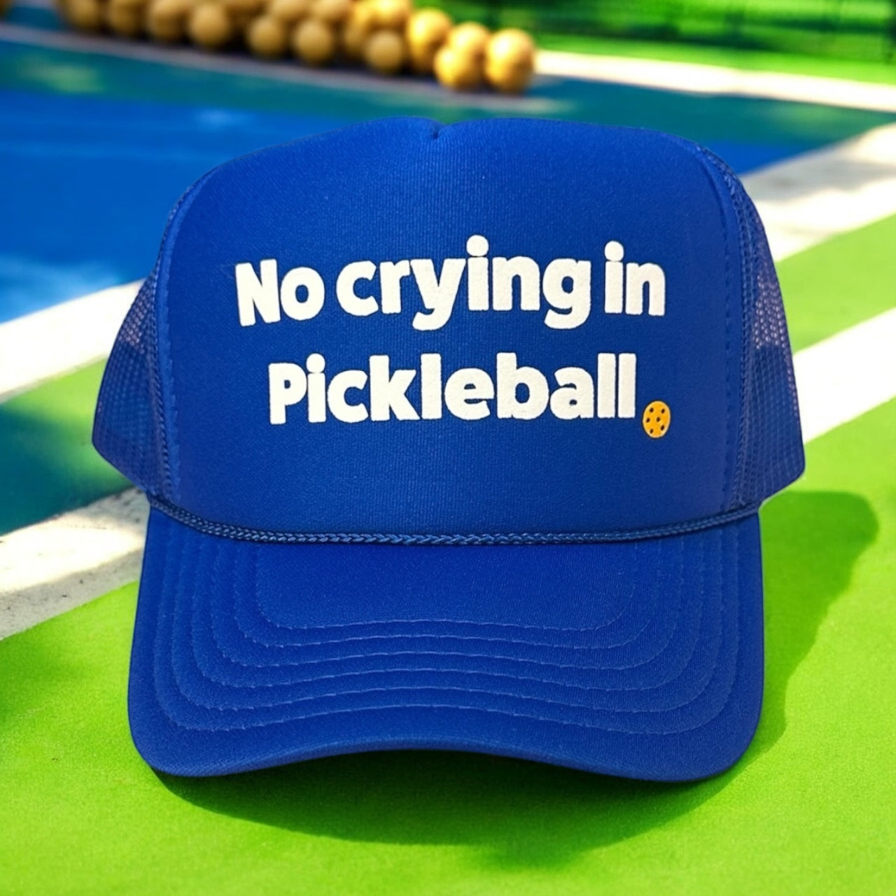 No crying in pickleball - Royal Trucker Hat