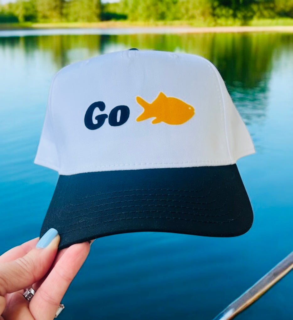 Go Fish - White/Black Classic Fit Hat