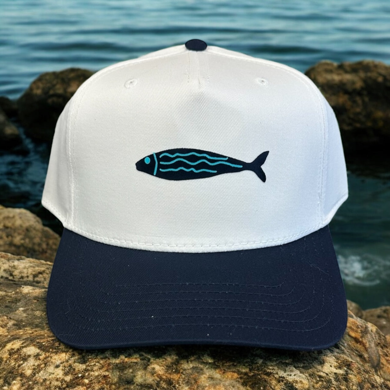 Sardine - White/Navy Classic Fit Hat