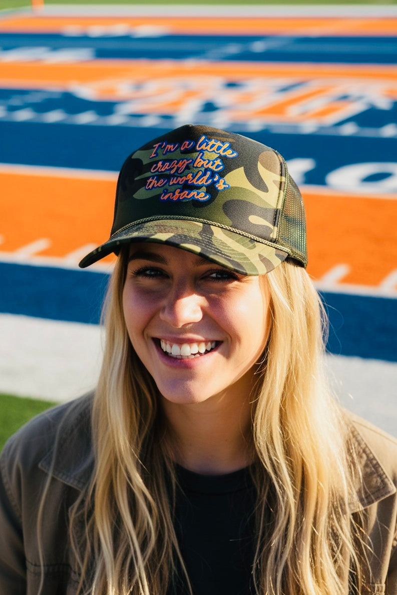 Morgan Wallen "I'm a little crazy..." - Camo Trucker Hat