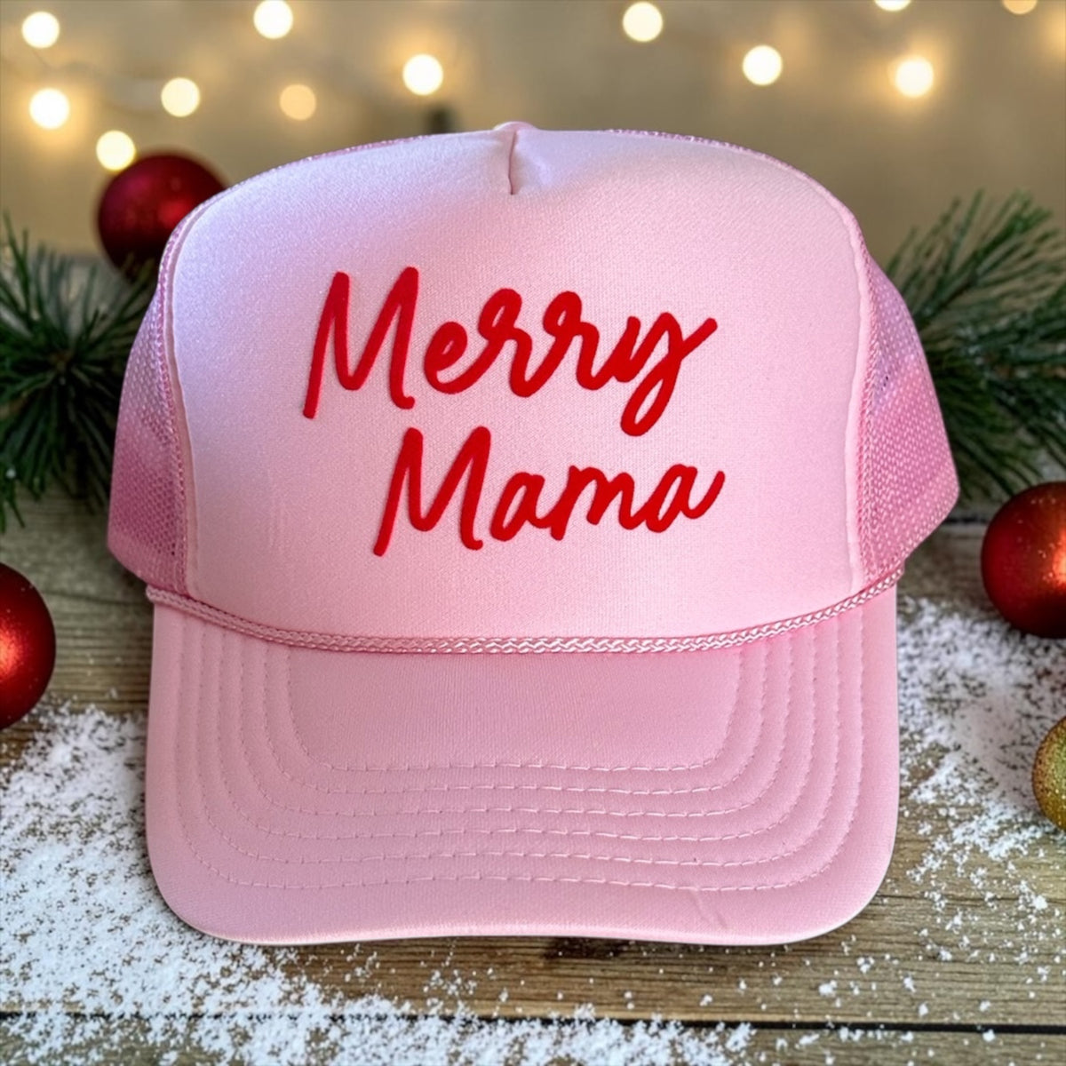 Merry Mama - Light Pink Trucker Hat