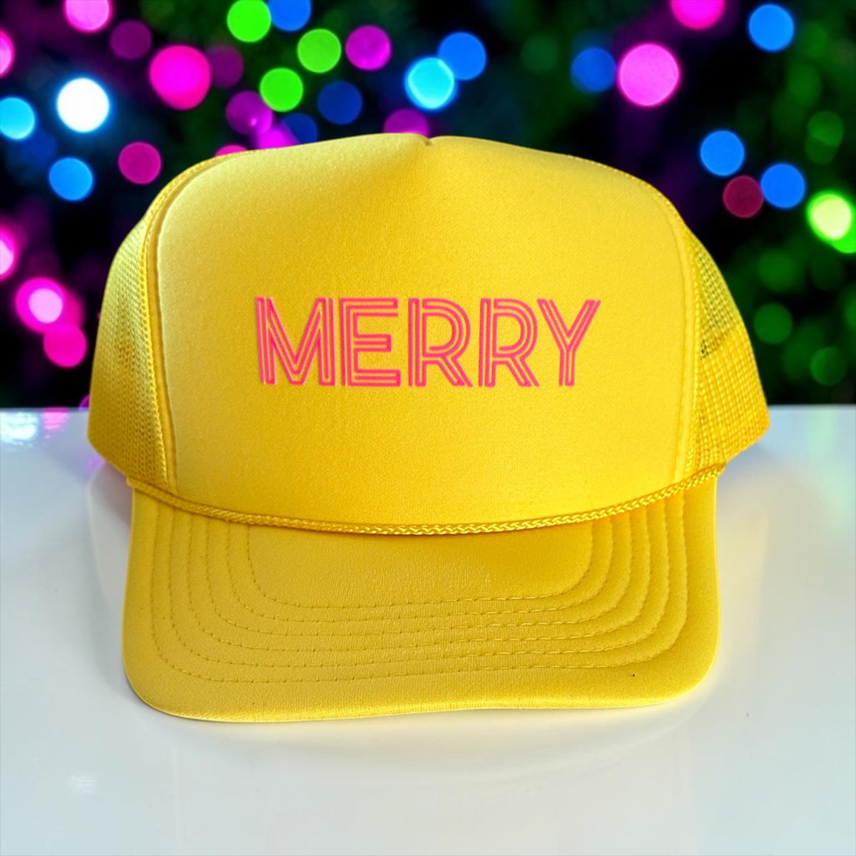 Merry (retro) - Yellow Trucker Hat