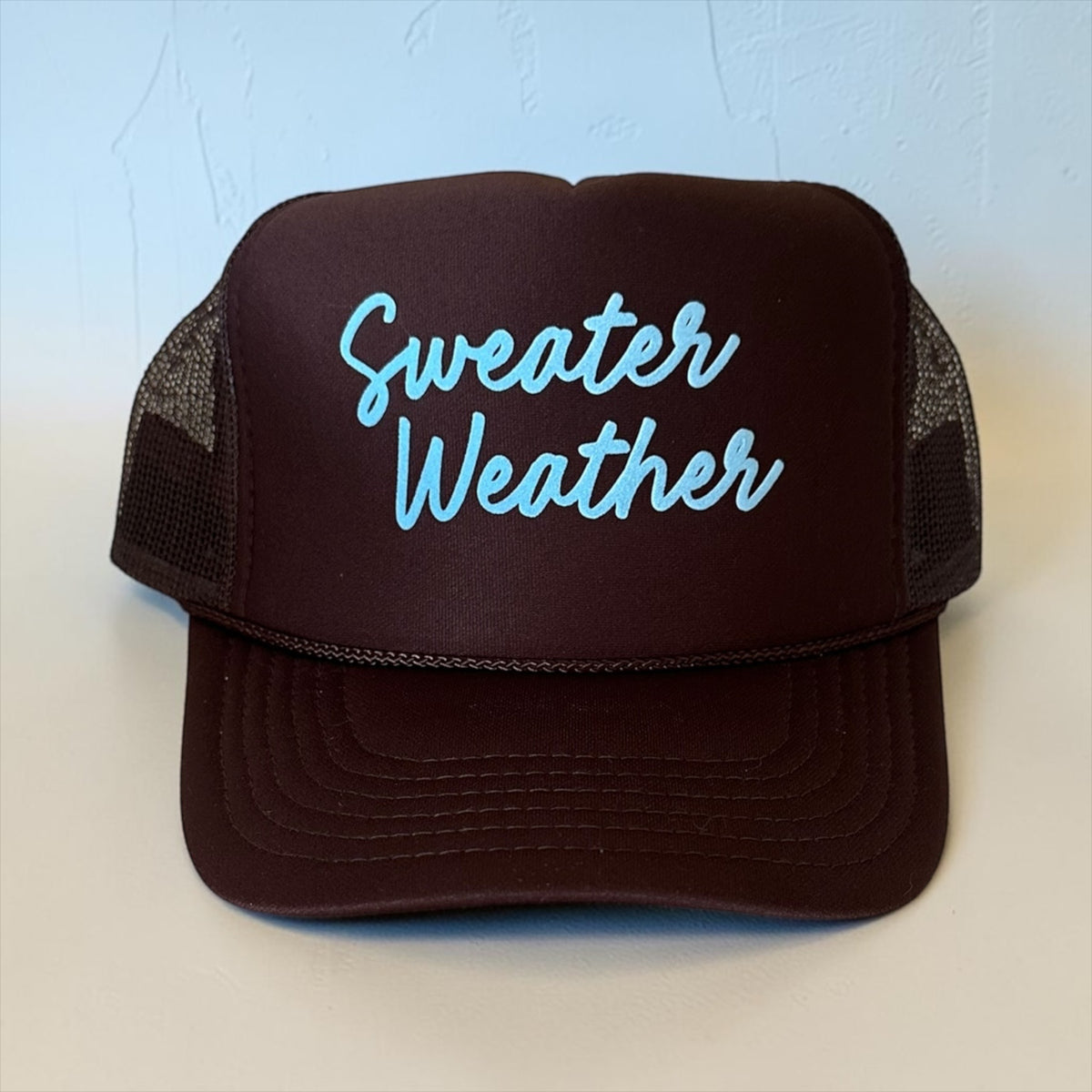 Sweater Weather - Brown Trucker Hat