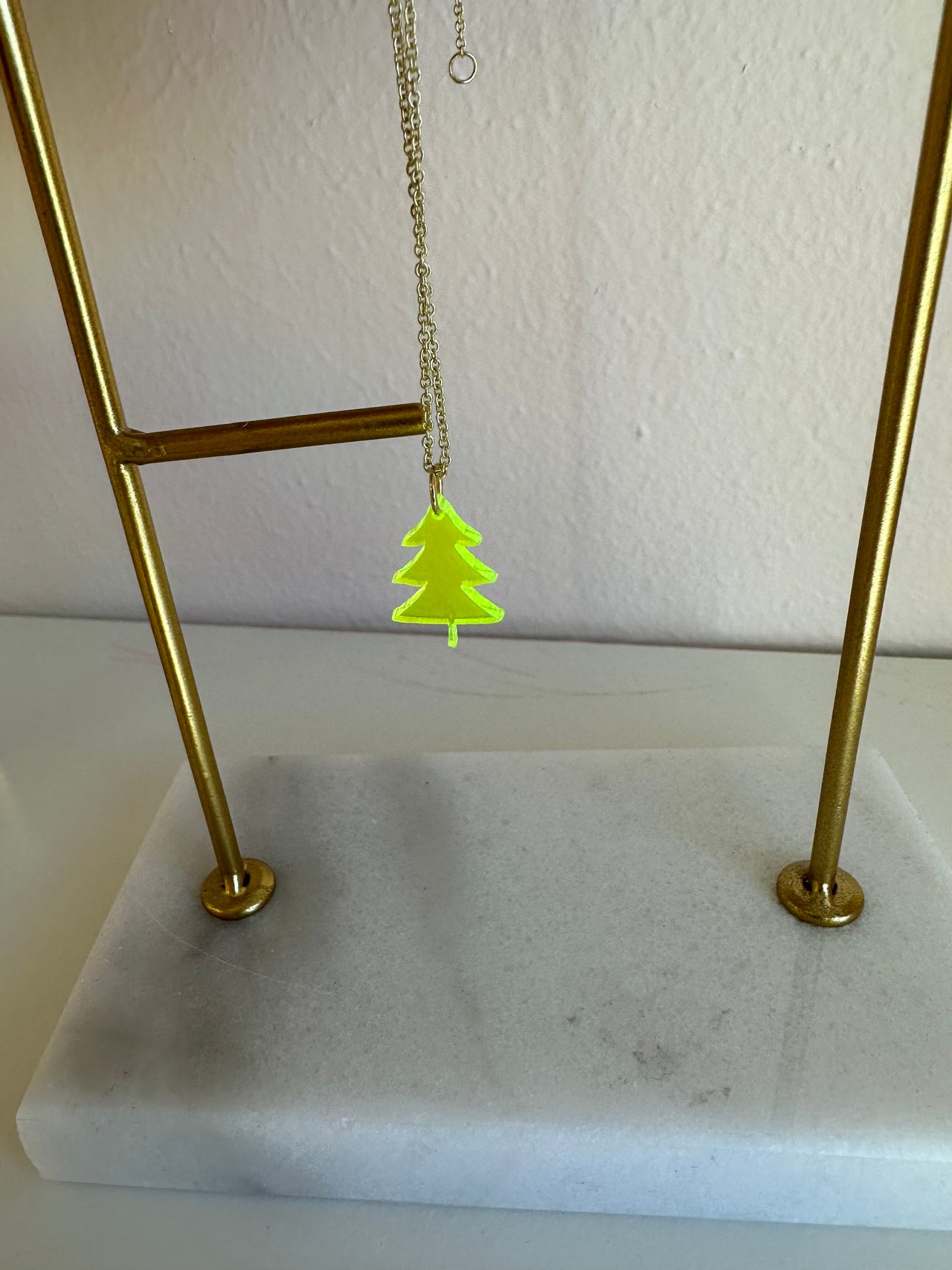 Acrylic Mini Tree - Green/Yellow Translucent