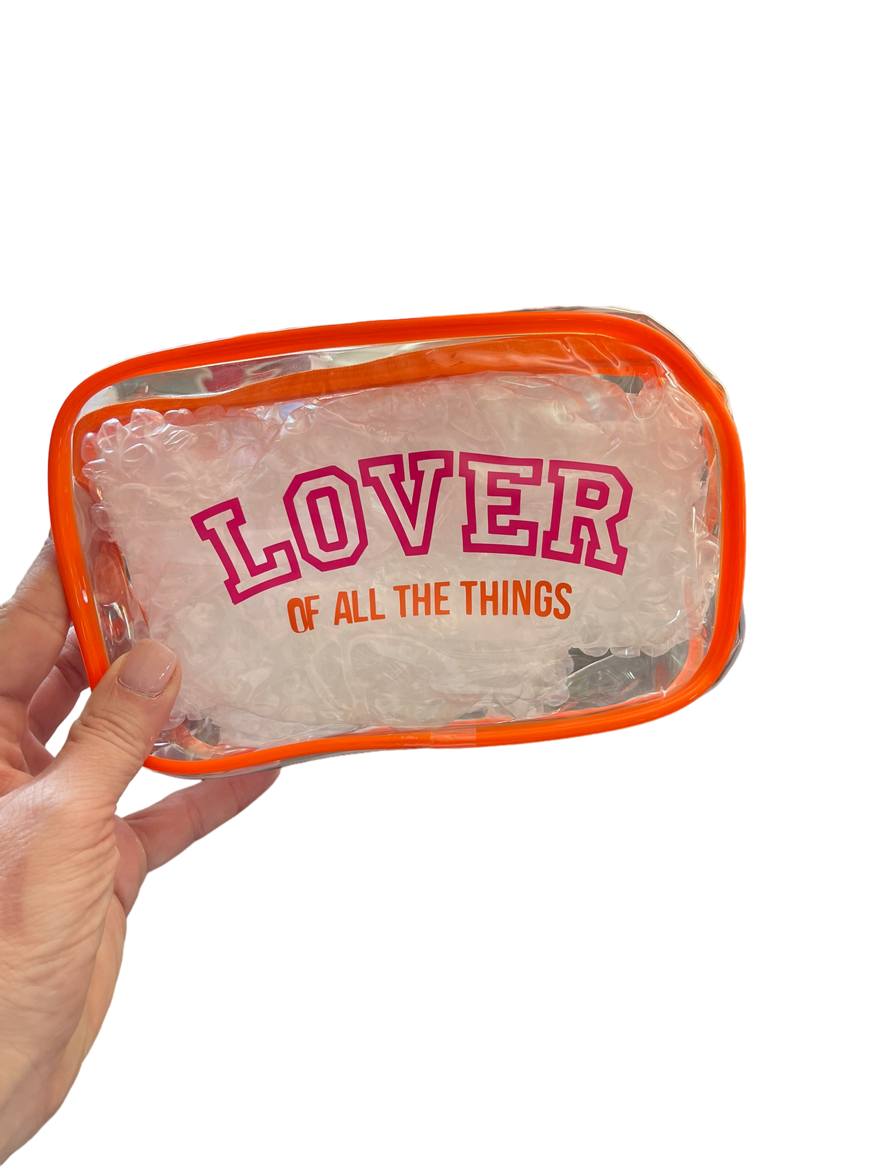 LOVER clear cosmetic bag