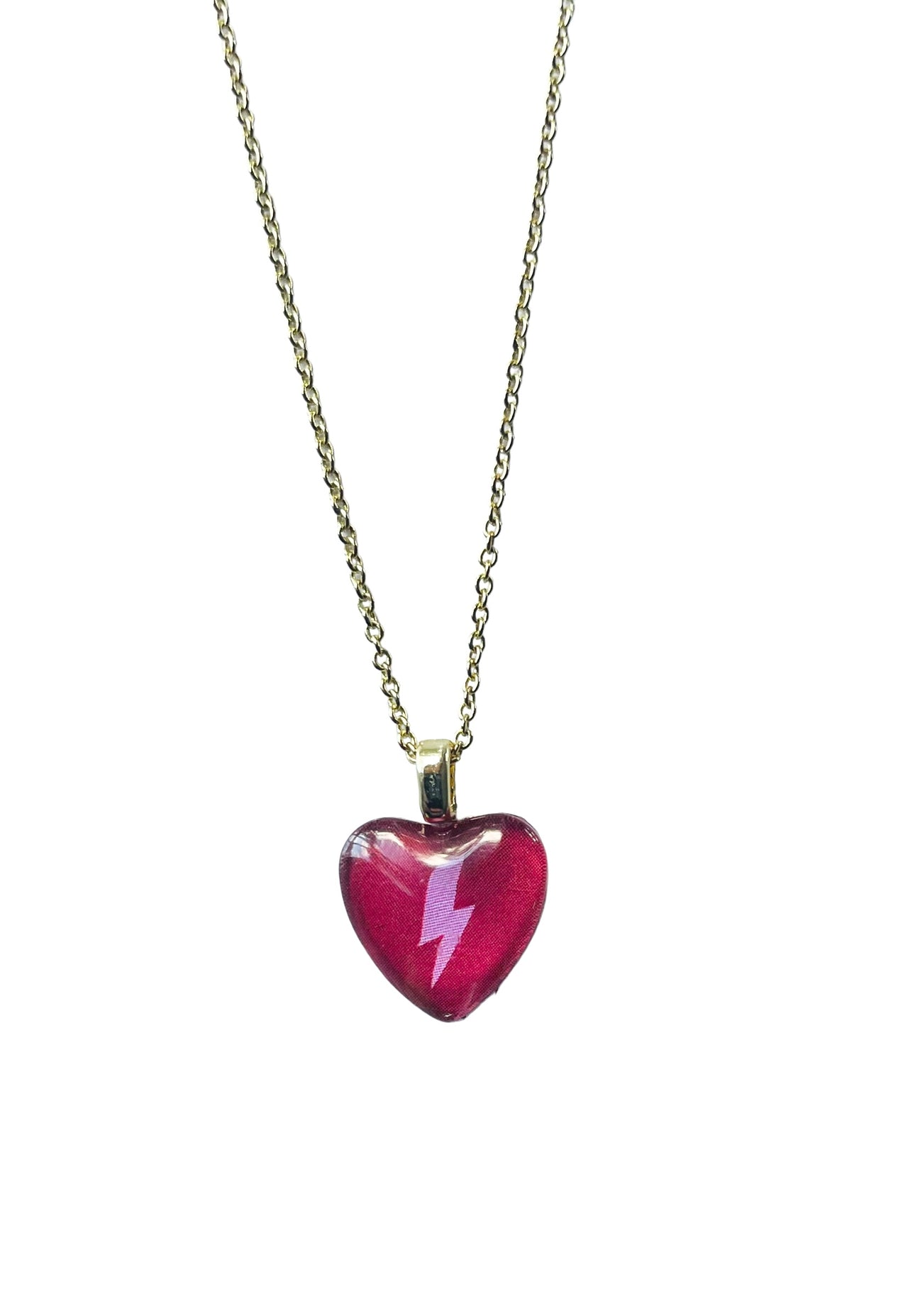 Love Mini Heart - Cranberry Bolt