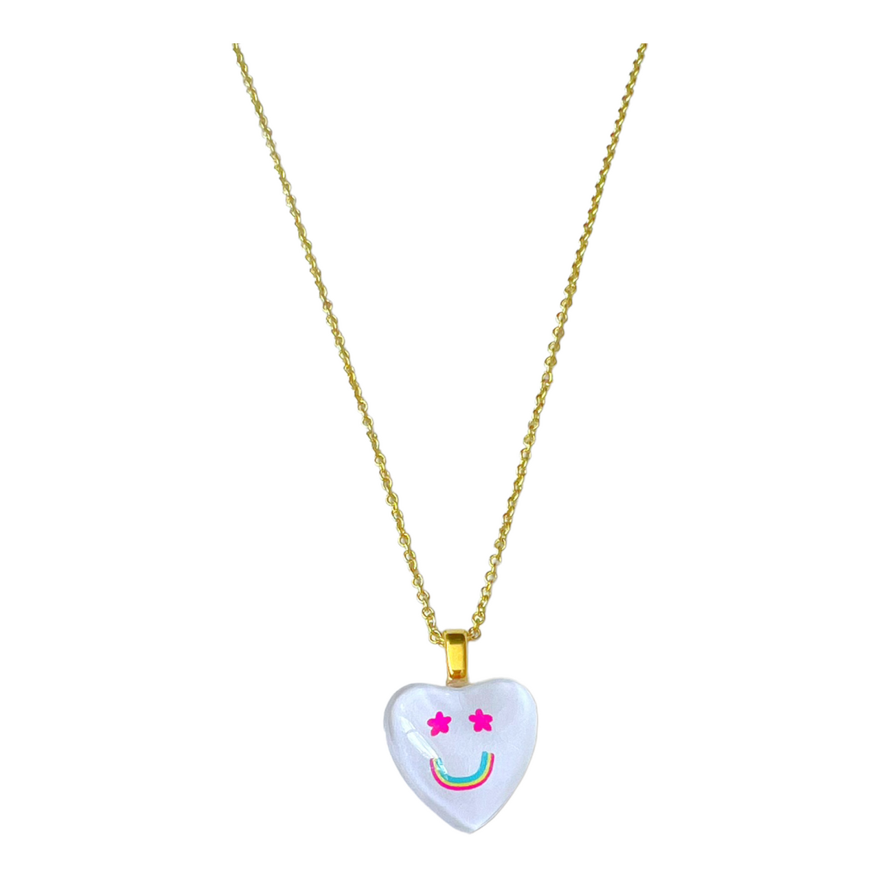 Mini Heart - Rainbow Face