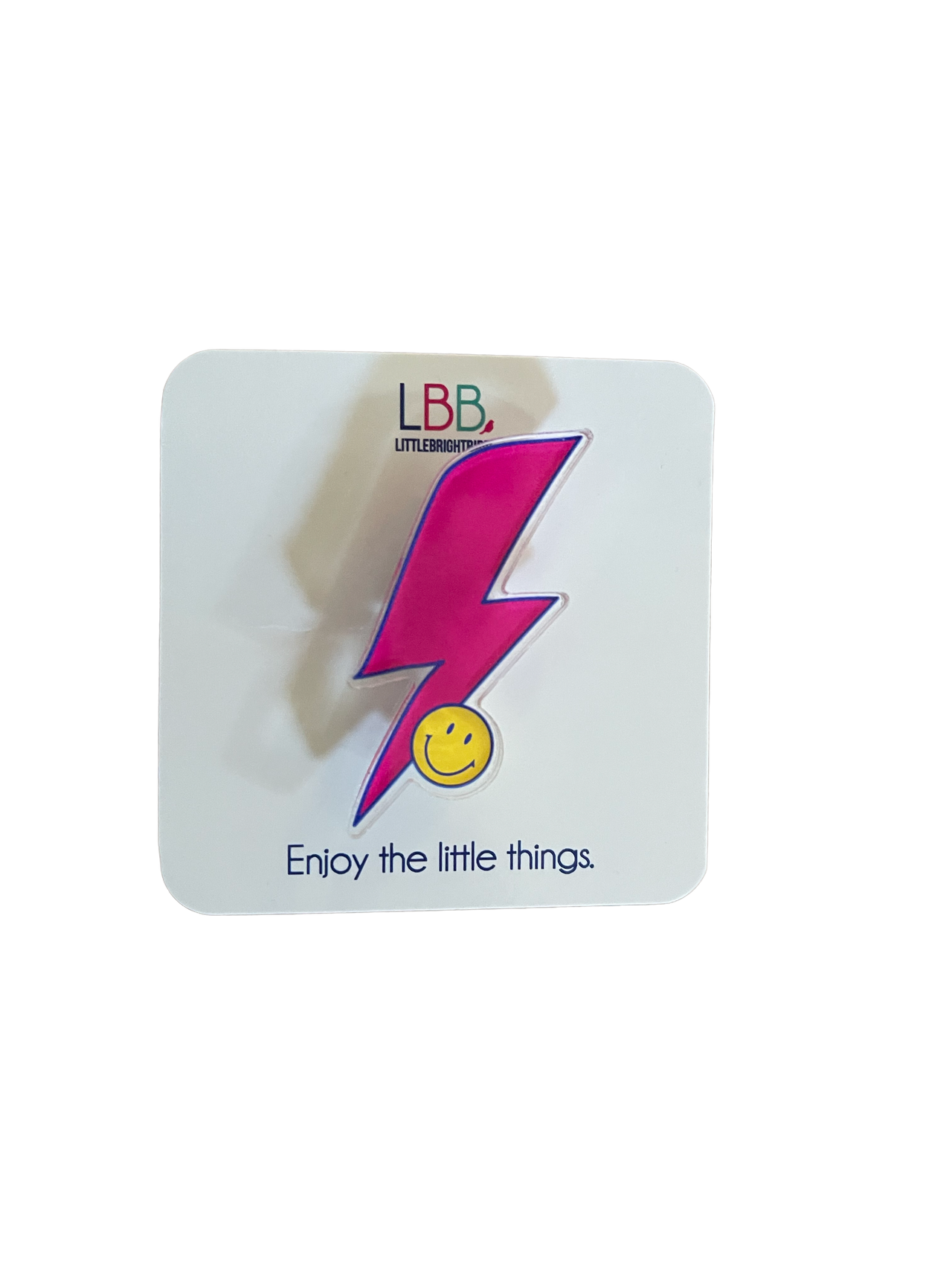 Joy in Storm Bolt Acrylic Pin