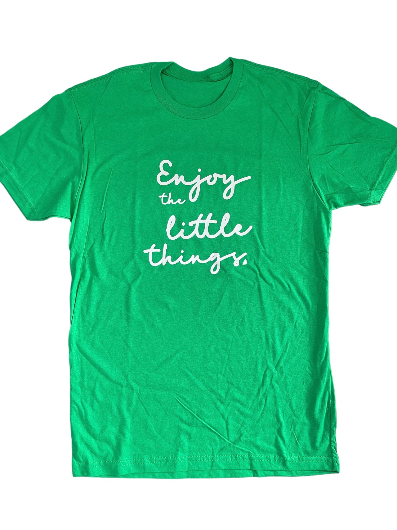 Enjoy little things green T