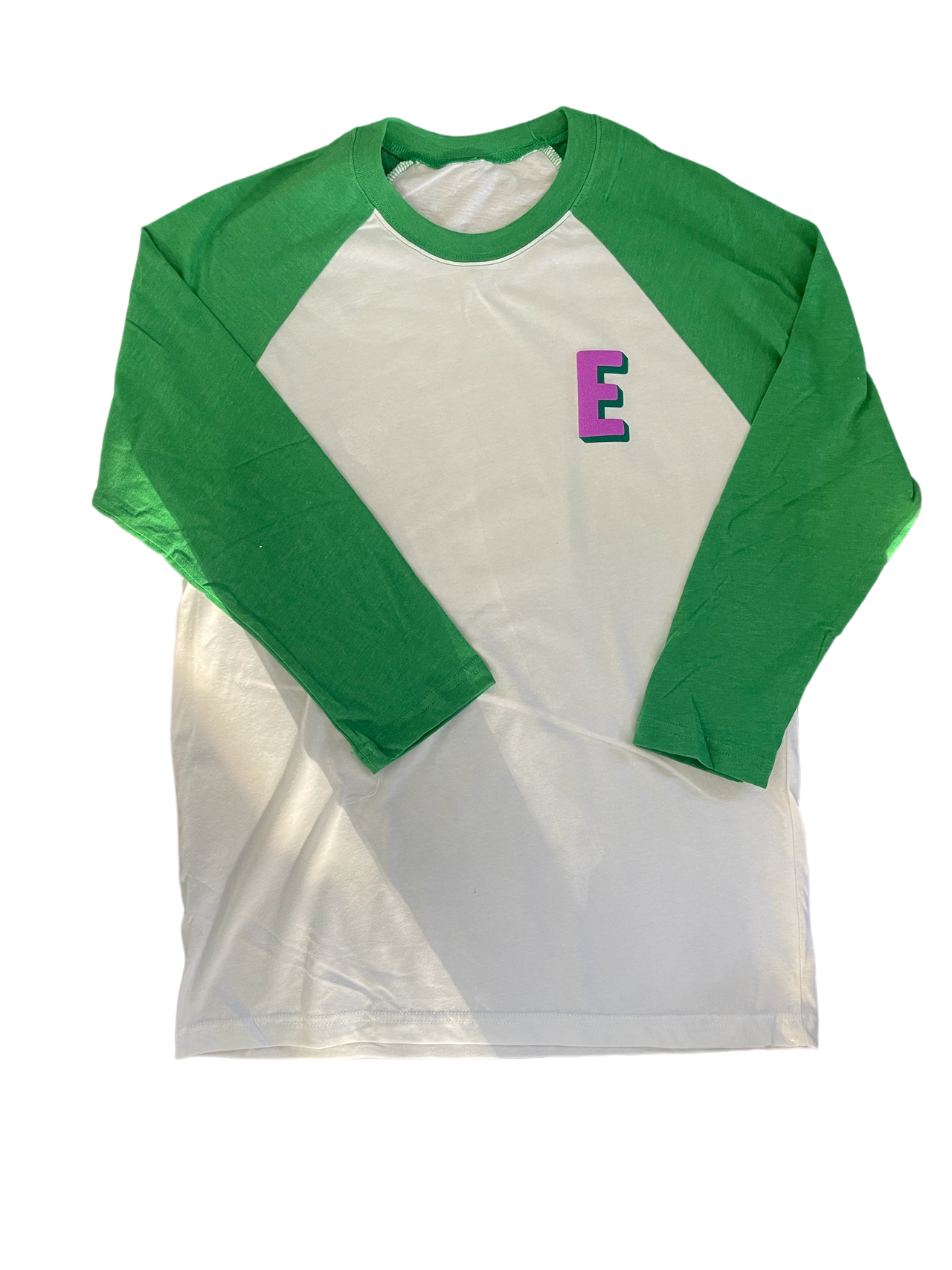 Monogram Green Raglan T